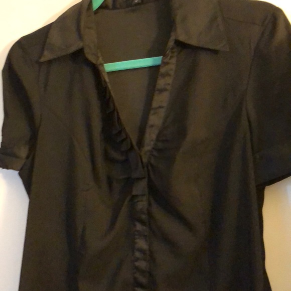 Black satin top - Picture 1 of 4